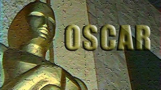 Eine stilisierte Darstellung einer Oscar-Statue mit dem Wort „Oscar“ im Vordergrund.