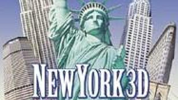 Eine Collage mit der Freiheitsstatue und verschiedenen New Yorker Wolkenkratzern.