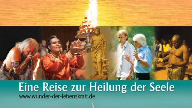 Das Filmplakat für „Wunder der Lebenskraft“ von Stephan Petrowitsch zeigt spirituelle Motive.