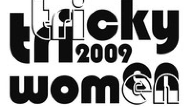 Das Logo von Tricky Women 2009 in Schwarz und Weiß.