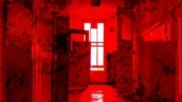 Das Filmplakat für „Cabin Fever 2“ zeigt einen blutrot gefärbten Flur.