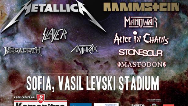 The Big Four: Metallica, Slayer, Megadeth, Anthrax live aus Sofia