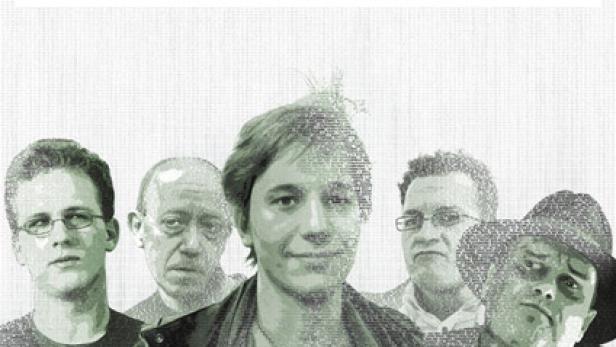 Das Filmplakat für „Hacker: Porträt einer Gegen-Kultur“ zeigt die Gesichter mehrerer Personen.