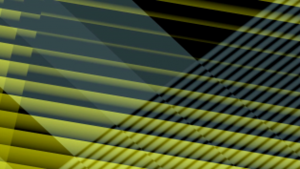 Abstrakte Darstellung von gelben und grauen diagonalen Linien.