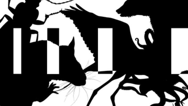 Das Plakat der 57. Internationalen Kurzfilmtage Oberhausen zeigt Silhouetten von Tieren.