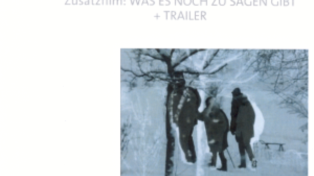 Das Cover der DVD „Mehr als ich kann“ zeigt eine verschneite Szene mit drei Personen.