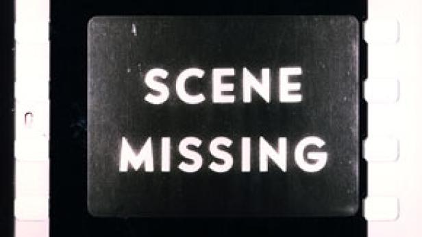 Ein Filmstreifen zeigt den Text „Scene Missing“ auf schwarzem Grund.