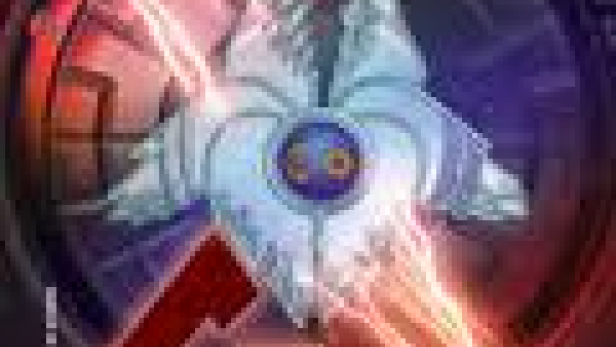 Ein futuristisches Schild mit dem Schriftzug „Galaxy Shield“ wird von Blitzen umgeben.