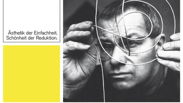 Das Filmplakat für „Max Bill – Das absolute Augenmass“ zeigt ein Porträt des Künstlers.