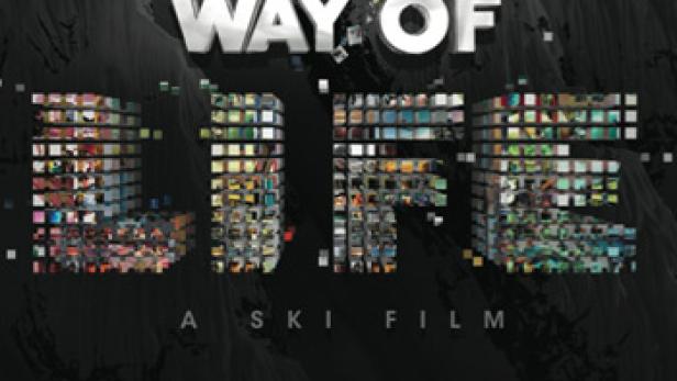 Das Cover des Skifilms „Way of Life“ von Teton Gravity Research vor einem Bergpanorama.