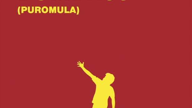 Das Filmplakat für „The Dumbass (Puromula)“ zeigt eine gelbe Silhouette auf rotem Grund.