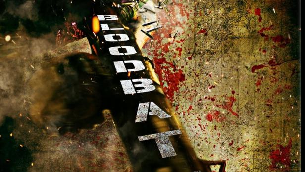 Das Cover des Blu-ray-Films „Bloodbath“ zeigt ein blutiges, groteskes Monster.