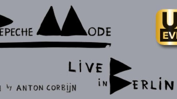 Das Filmplakat für „Depeche Mode: Live in Berlin“ von Anton Corbijn.