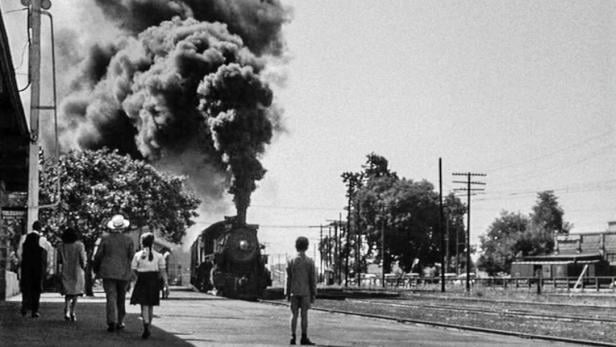 A Train Arrives at the Station