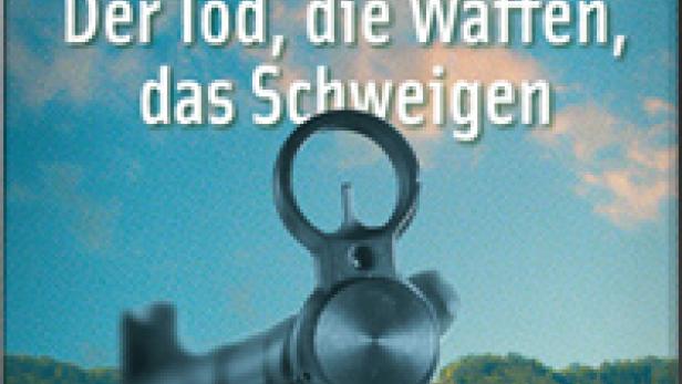 Das Filmplakat für „Das Oberndorf-Syndrom“ zeigt eine Waffe vor einer Stadtkulisse.