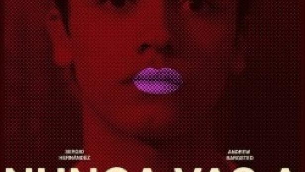 Das Filmplakat für „Nunca vas a estar solo“ zeigt ein Gesicht mit lila Lippen.