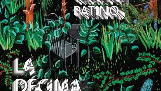 Das Filmplakat für „La Décima Carta“ zeigt eine üppige Dschungelszene mit dem Titel und dem Namen Basilio Martín Patino.