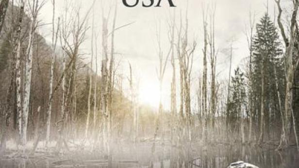 Das Cover des Films „Wildes Sumpfland USA“ zeigt einen Alligator in einem Sumpfgebiet.