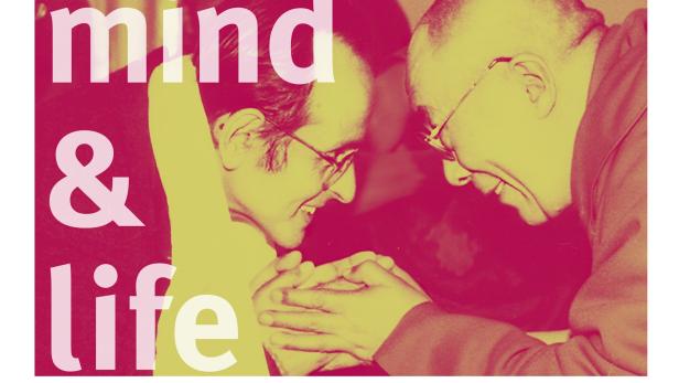 Das Filmplakat für „Mind & Life: Early Dialogues“ zeigt den Dalai Lama und andere Gelehrte.