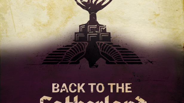 Das Filmplakat für „Back to the Fatherland“ zeigt einen stilisierten Baum über einem Reichsadler.