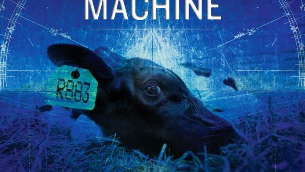 Das Filmplakat für „The Ghosts in Our Machine“ zeigt ein Kalb mit einer Ohrmarke.