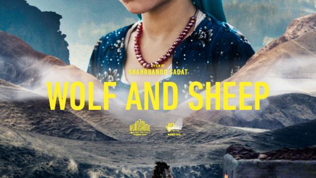 Das Filmplakat zu „Wolf and Sheep“ zeigt ein junges Mädchen vor einer Berglandschaft.