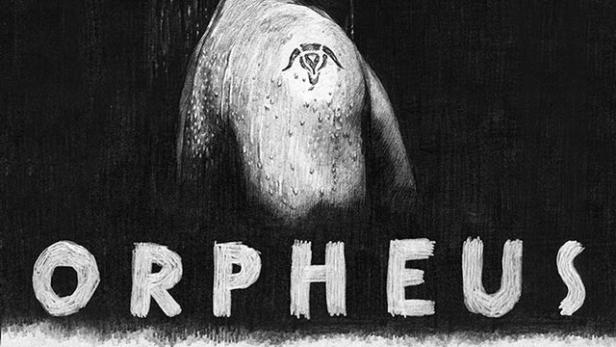 Das Plakat für „Orpheus Rhapsodie“ zeigt einen Mann mit einem Widder-Tattoo unter einer Dusche.