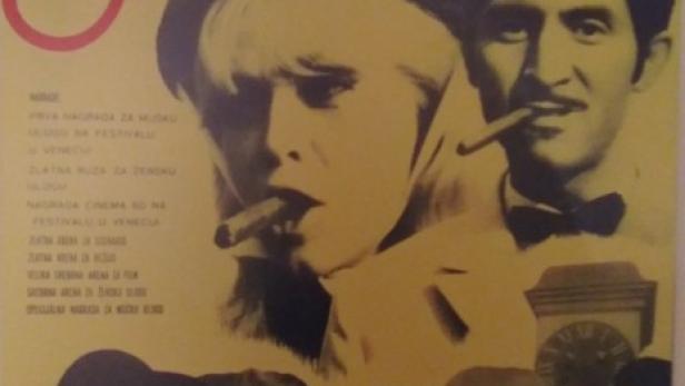 Das Filmplakat für „Jutro“ zeigt mehrere Schauspieler, darunter Milena Dravić und Ljubiša Samardžić.