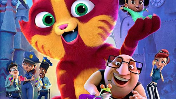 Das Filmplakat für den Animationsfilm „Lino: Uma Aventura de Sete Vidas“ zeigt die Hauptfiguren.