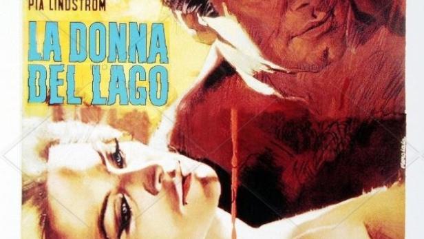 Das Filmplakat für „La Donna del Lago“ zeigt eine Frau und einen Mann.