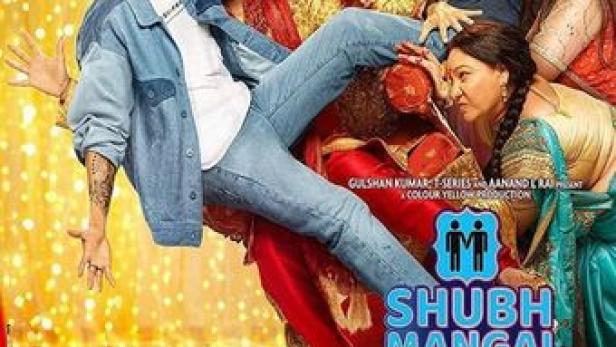 Das Filmplakat für „Shubh Mangal Zyada Saavdhan“ zeigt eine indische Familie.