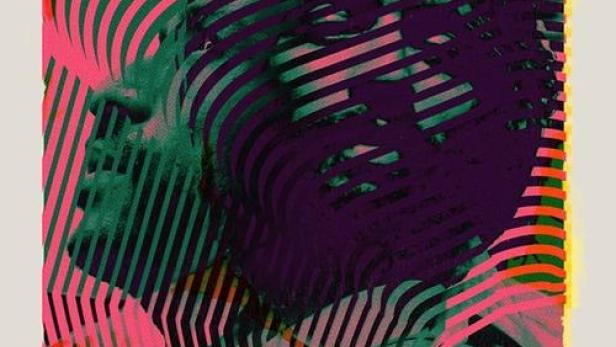 Das Filmplakat für „Los Conductos“ zeigt stilisierte Gesichter in Pink, Grün und Lila.