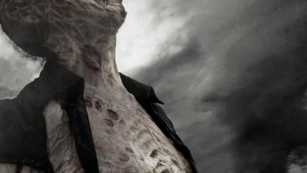 Ein Zombie schreit auf dem Filmplakat für „Zombie Massacre“.