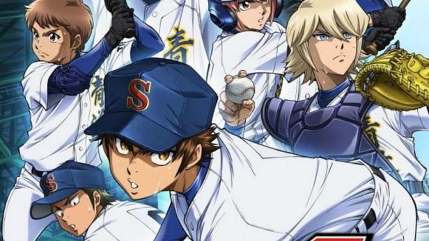 Das Anime-Poster für „Ace of Diamond Act II“ zeigt eine Gruppe von Baseballspielern.