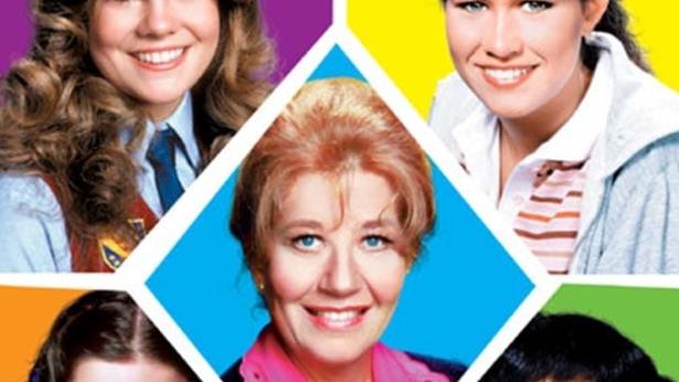 Das Cover der Fernsehserie „The Facts of Life“ mit den Hauptdarstellern.