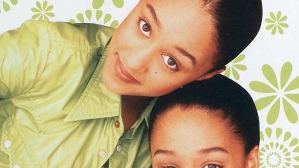 Das Poster für die Fernsehserie „Sister, Sister“ zeigt Tia und Tamera Mowry.