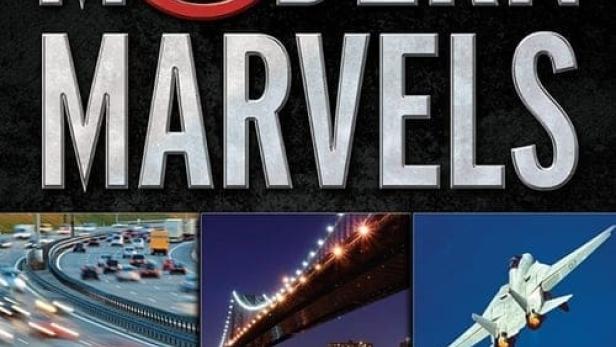 Das Cover der History-Channel-Serie „Modern Marvels“ zeigt Autobahn, Brücke und Flugzeug.