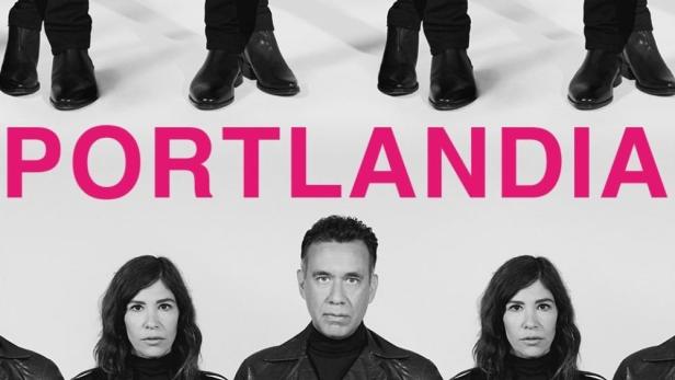 Das Cover der Fernsehserie „Portlandia“ mit Fred Armisen und Carrie Brownstein.