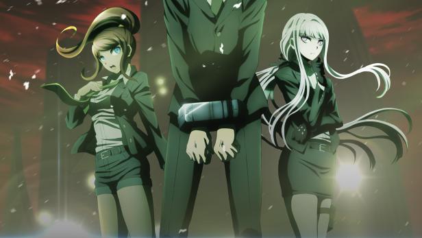 Das Cover von „Danganronpa 3: The End of Hope's Peak High School“ zeigt drei Anime-Charaktere.