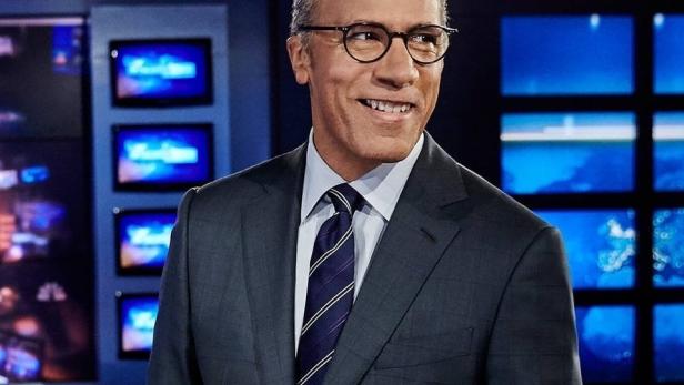 Lester Holt im Studio von „NBC Nightly News“.
