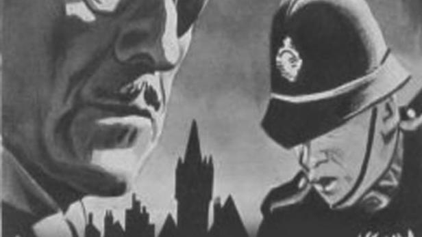 Das Filmplakat für „Colonel March of Scotland Yard“ mit Boris Karloff.