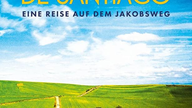 Das Cover des Films „Camino de Santiago: Eine Reise auf dem Jakobsweg“ zeigt eine grüne Landschaft.