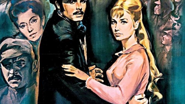 Das Filmplakat für „Germinal“ zeigt eine Frau und einen Mann vor einer Menschenmenge.