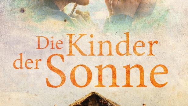 Das Filmplakat für „Die Kinder der Sonne“ zeigt eine Familie auf einem Floß und ein verliebtes Paar im Himmel.