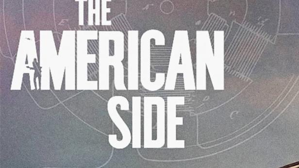 Das Filmplakat für „The American Side“ zeigt ein Riesenrad und eine technische Zeichnung.