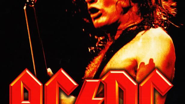 Ein Gitarrist von AC/DC während eines Auftritts bei „Live at Donington“.