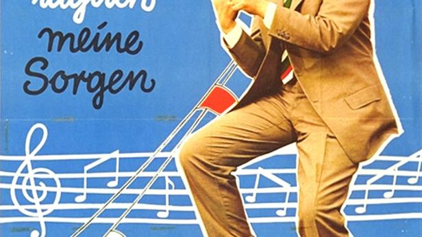 Das Filmplakat zu „Ich zähle täglich meine Sorgen“ mit Peter Alexander in der Hauptrolle.