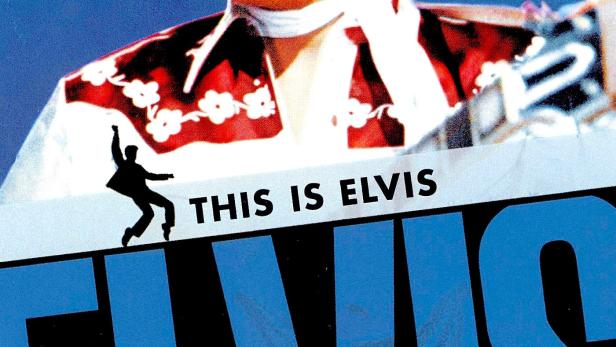 Das Cover des Films „This Is Elvis“ zeigt Elvis Presley lächelnd.