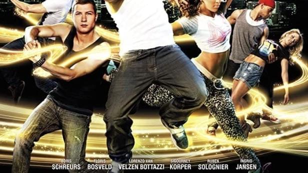 Das Filmplakat für „Body Language“ zeigt eine Gruppe von Tänzern vor der Skyline von New York.