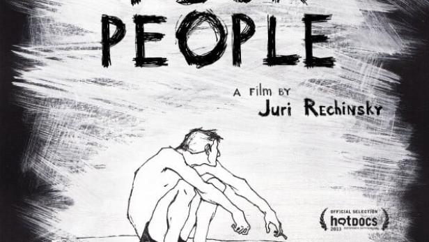 Das Filmplakat für „Sick Fuck People“ zeigt eine Zeichnung eines Mannes am Ufer.